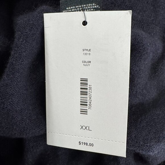 C By Bloomingdale's Cashmere Jogger Pants Womens 2XL Navy Blue NWT PT-2466 - Picture 9 of 12